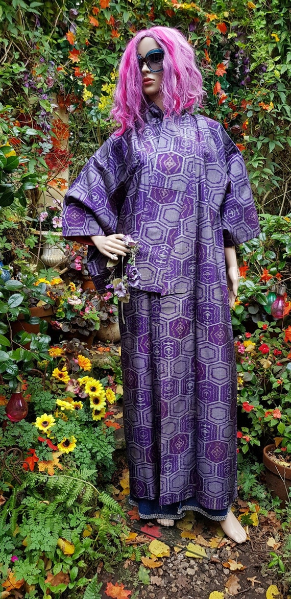 Stunning Vintage Antique 1920s / 30s Purple Raw Si