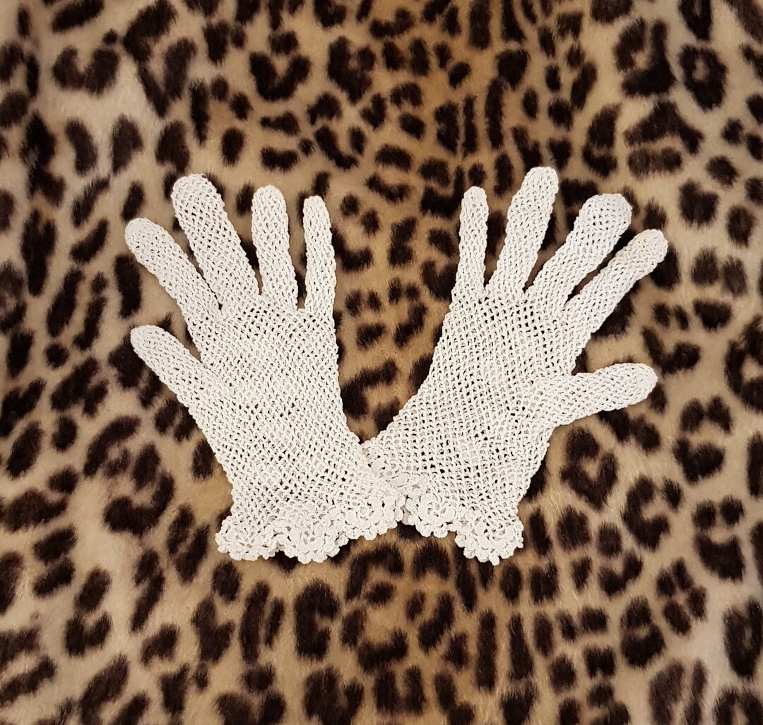 Vintage Gloves Lovely Vintage 1960s White Lace Gloves Etsy