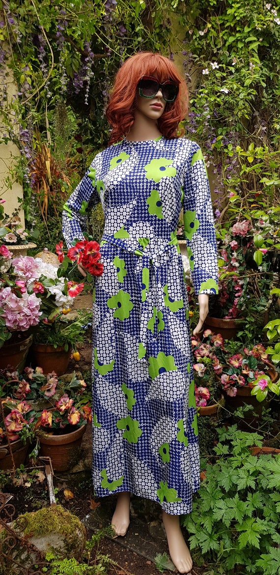 flower power maxi dress Long Sleeve Stacia Dress - Flower Power