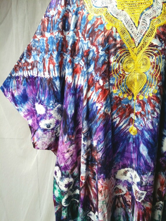 Epic Vintage 1970s Psychedelic Tie Dyed Cotton and