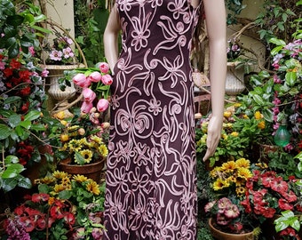 UK 10/12 (US 6/8) Gorgeous Vintage 2002 Brown and Pink Net