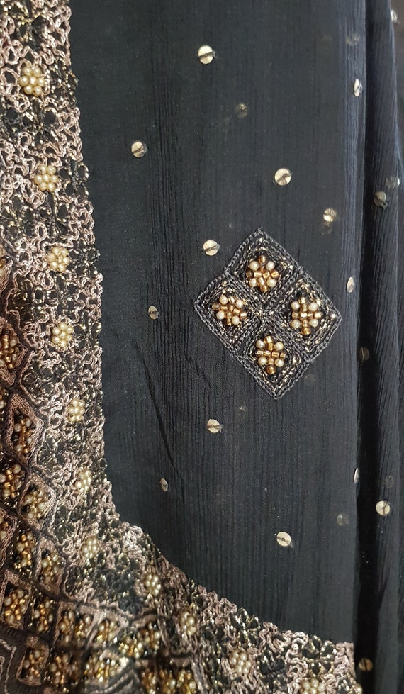 Vintage Shawl: Stunning Vintage Pure Silk Chiffon… - image 2