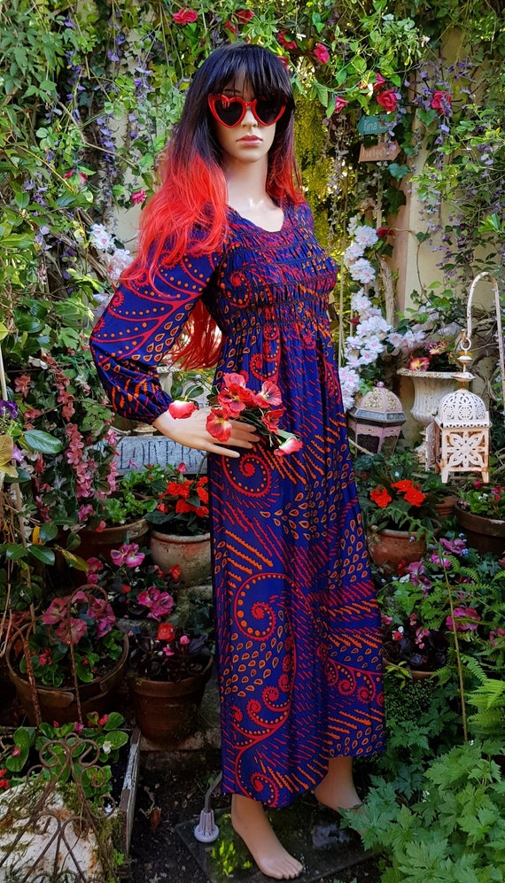 open lace back dress Winona Dress in Alam Patchwork Navy – SALONI