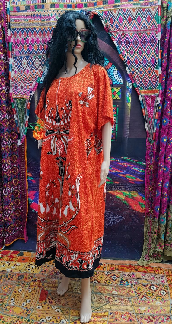 Vintage Kaftan: Stunning Vintage 1970s / 1980s Or… - image 7