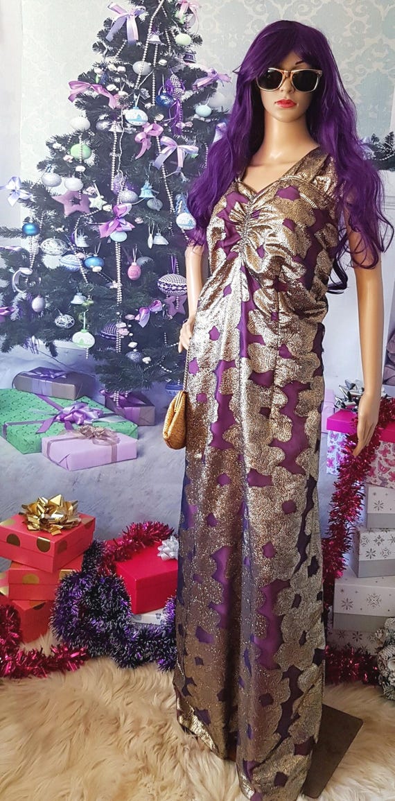 slim fit dress slacks Mina Gown In Purple – Ken White Collection LLC