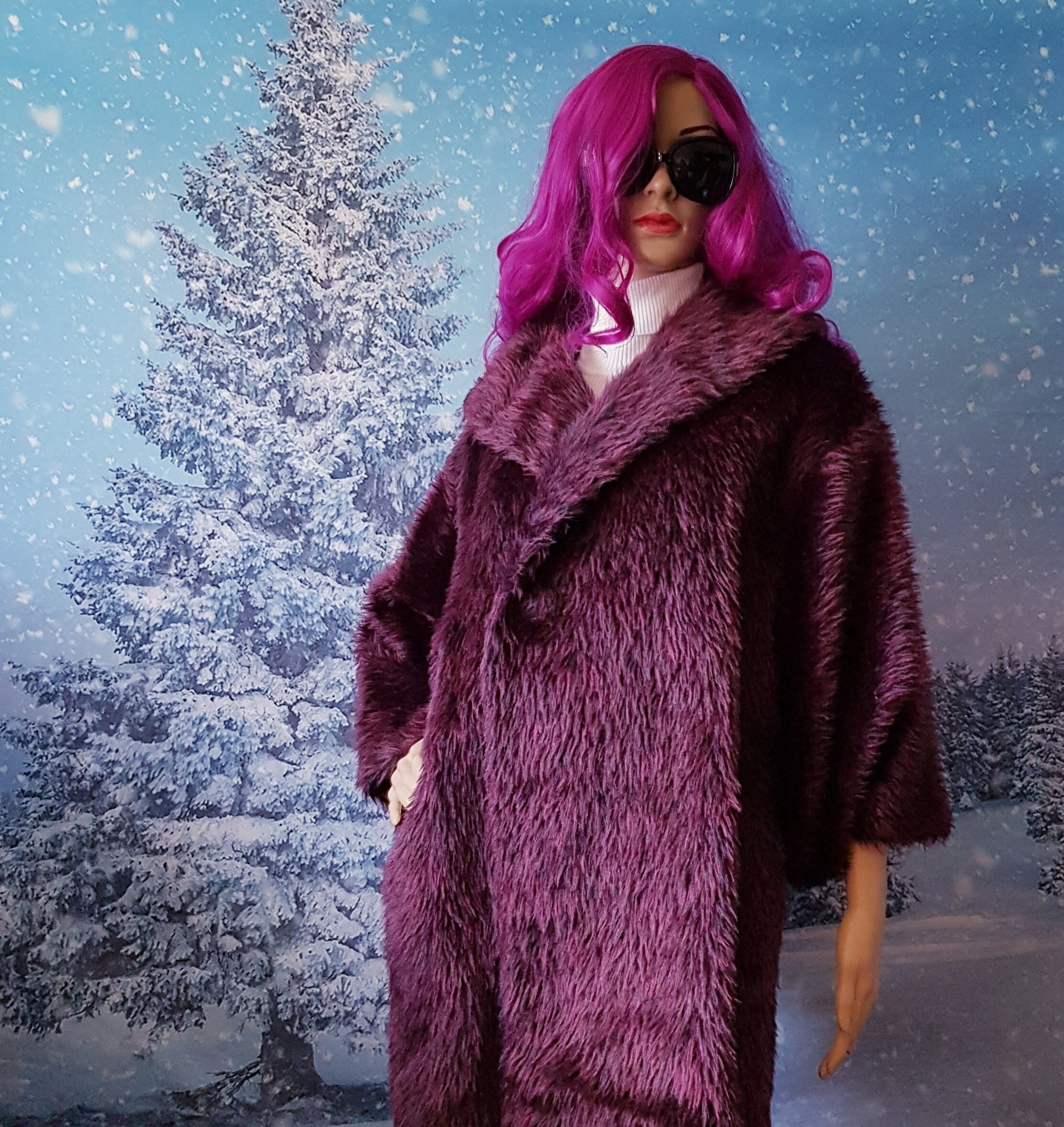 Ameri　POOFY FLARE LONG COAT Ameri vintage poofy flare long coat