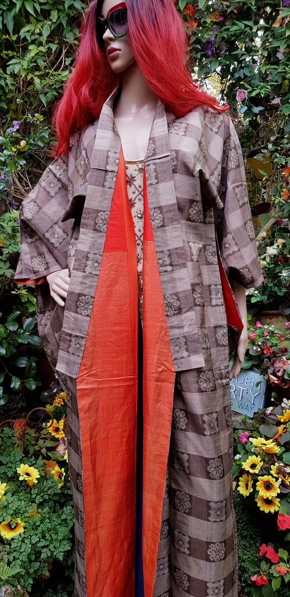 Vintage Kimono: Stunning Vintage Antique 1920s Me… - image 4