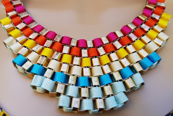 Vintage Necklace: Stunning Vintage 1980s Multi-Co… - image 8