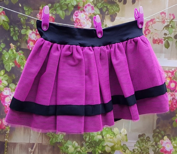 Vintage Skirt: Funky Vintage 2000 Bright Pink and… - image 4