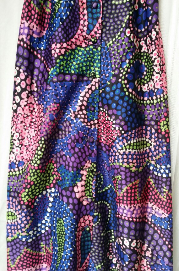 Vintage Skirt: Fabulous Vintage 1970s Psychedelic… - image 5