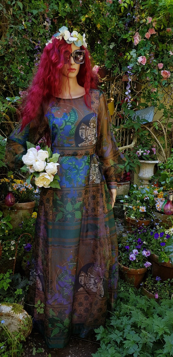Outstanding Vintage 1970s Horrockses Fashions Blue