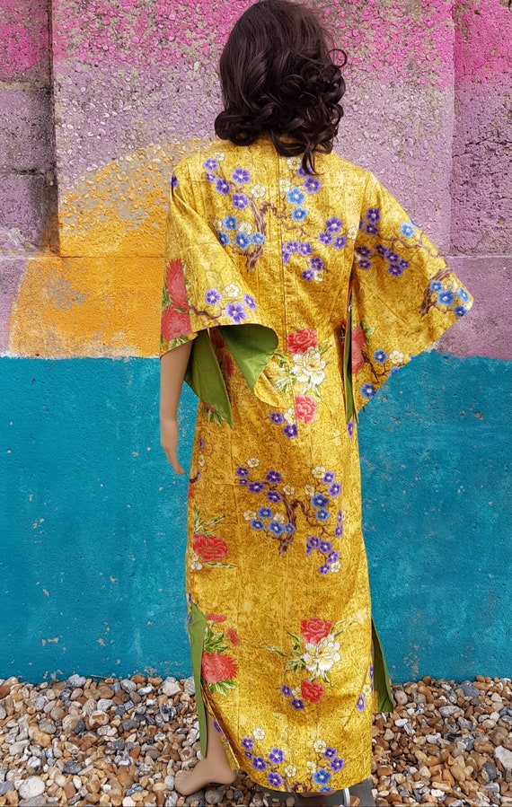 Vintage Kaftan: Iconic Vintage 1950s Saffron Gold… - image 10