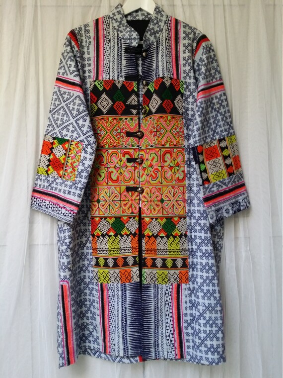 Vintage Coat: Amazing Vintage Hmong Tribal Ethnic… - image 7