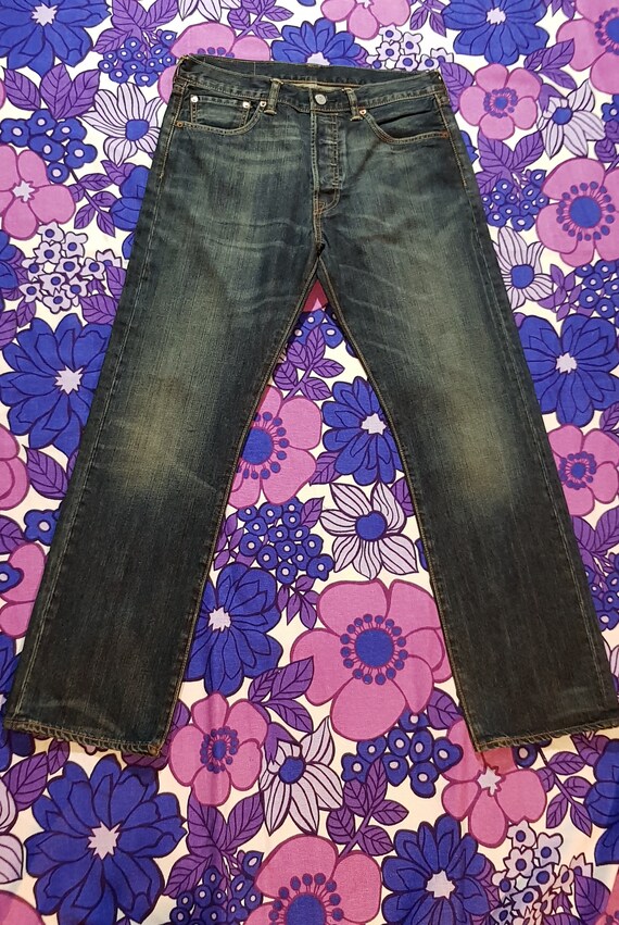 Vintage Jeans: Fab Vintage Early 2000's Dark Blue… - image 2