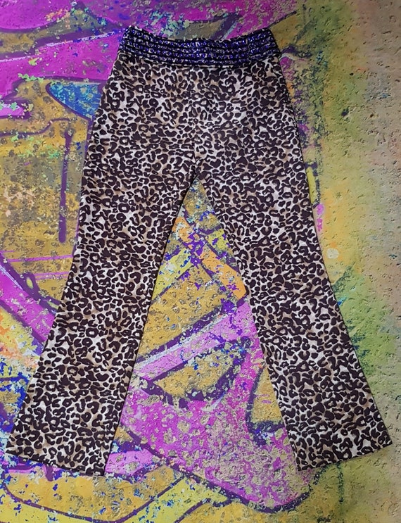 Vintage Trousers: Stunning Vintage 1990s Leopard … - image 5