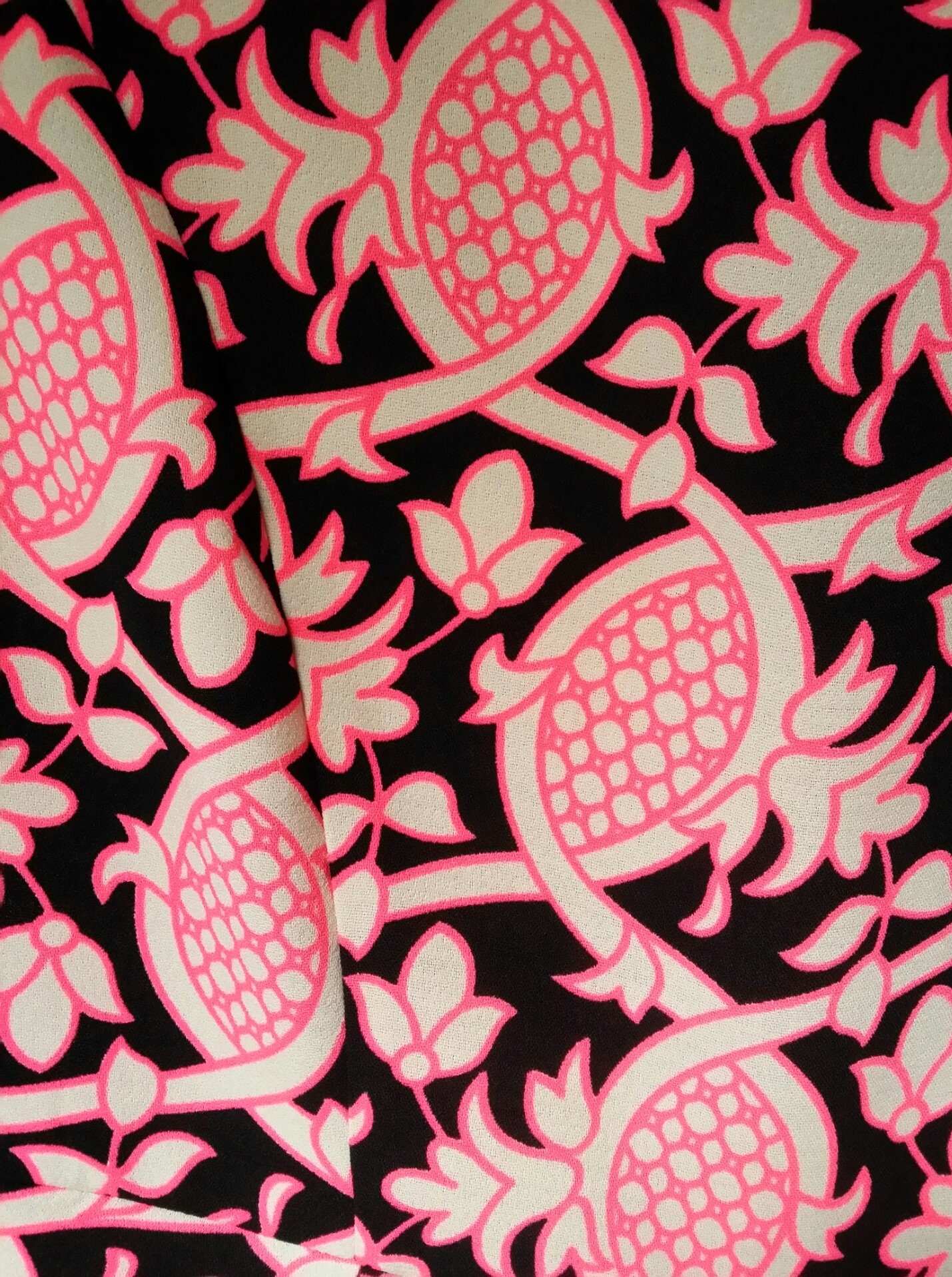 Image of Amazing Vintage S Style | S Retro Psychedelic Pink & Black Shorts Jump Suit/Play