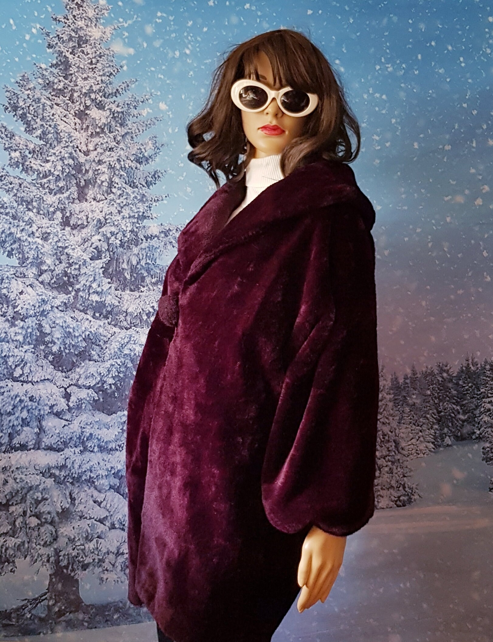 Vintage Coat: Fab Vintage 1950s / 1960s Japanese Oriental