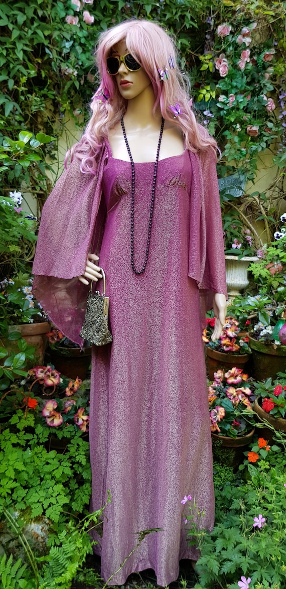 Amazing Vintage 1970s QUAD Pink and Gold Two Tone