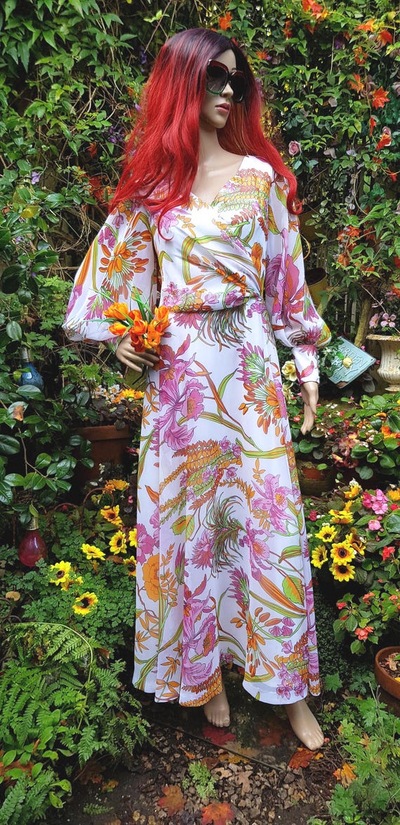 white christmas dresses Baltic Born Womens Montaigne Ruffle Maxi Dress | Blue Sage Floral
