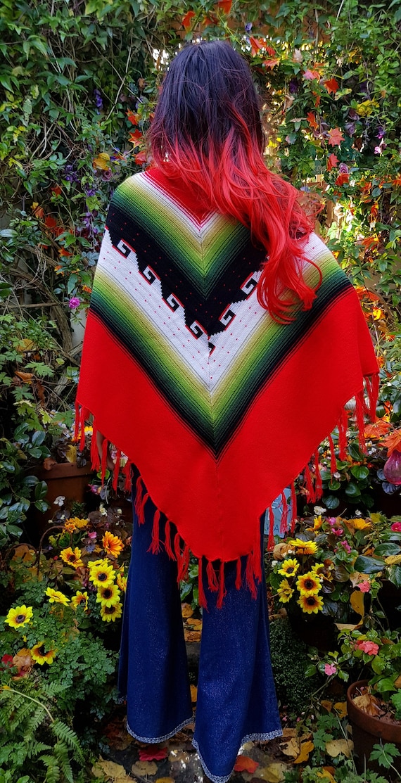 【vintage】90s monitaly poncho USA製 vintage】90s monitaly poncho USA製