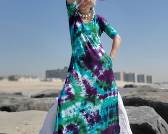 Tie Dye Boho Dress, Regular & Plus Sizes