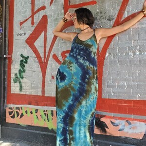 Summer Heat Tie Dye Maxi Dress with Pockets image 1