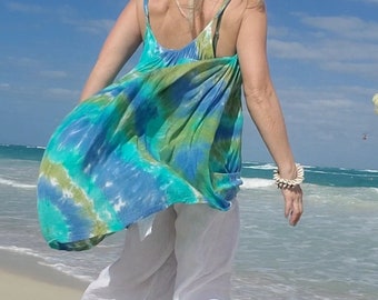 Tie Dye Island Tunic or Mini Dress