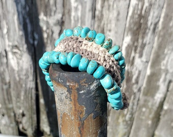 Beaded Boho Hemp Bracelet