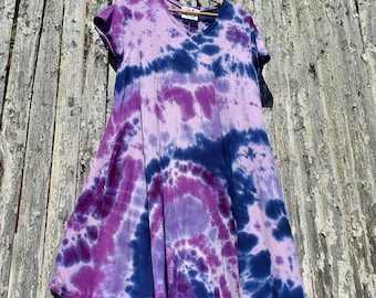 2 Túnica Tie Dye Roxa com Bolsos