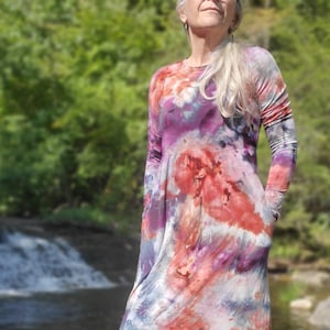 Long Tie Dye Dress Etsy