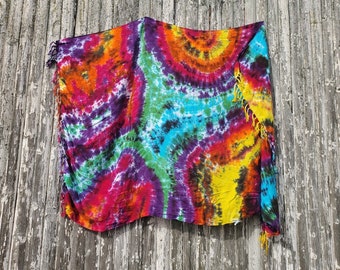 Rainbow Galaxy Tie Dye Beach Sarong in 3 Sizes