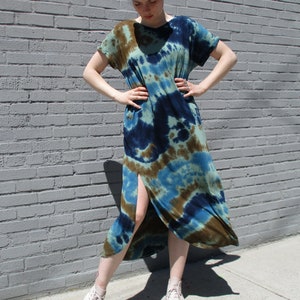 Earthy Tie Dye Plus Size Dress Maxi Tie Dye XL-3XL - Etsy