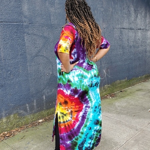 RAINBOW GALAXY Tie Dye Dress in Plus Sizes