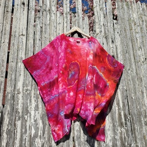 Plus Size Tie Dye Beach Kaftan in Bright Colors image 2