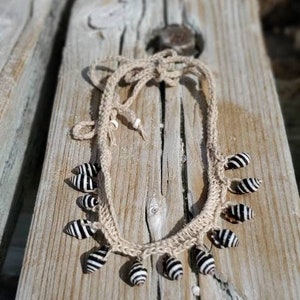 Natural ZEBRA Shells Choker or Necklace image 7