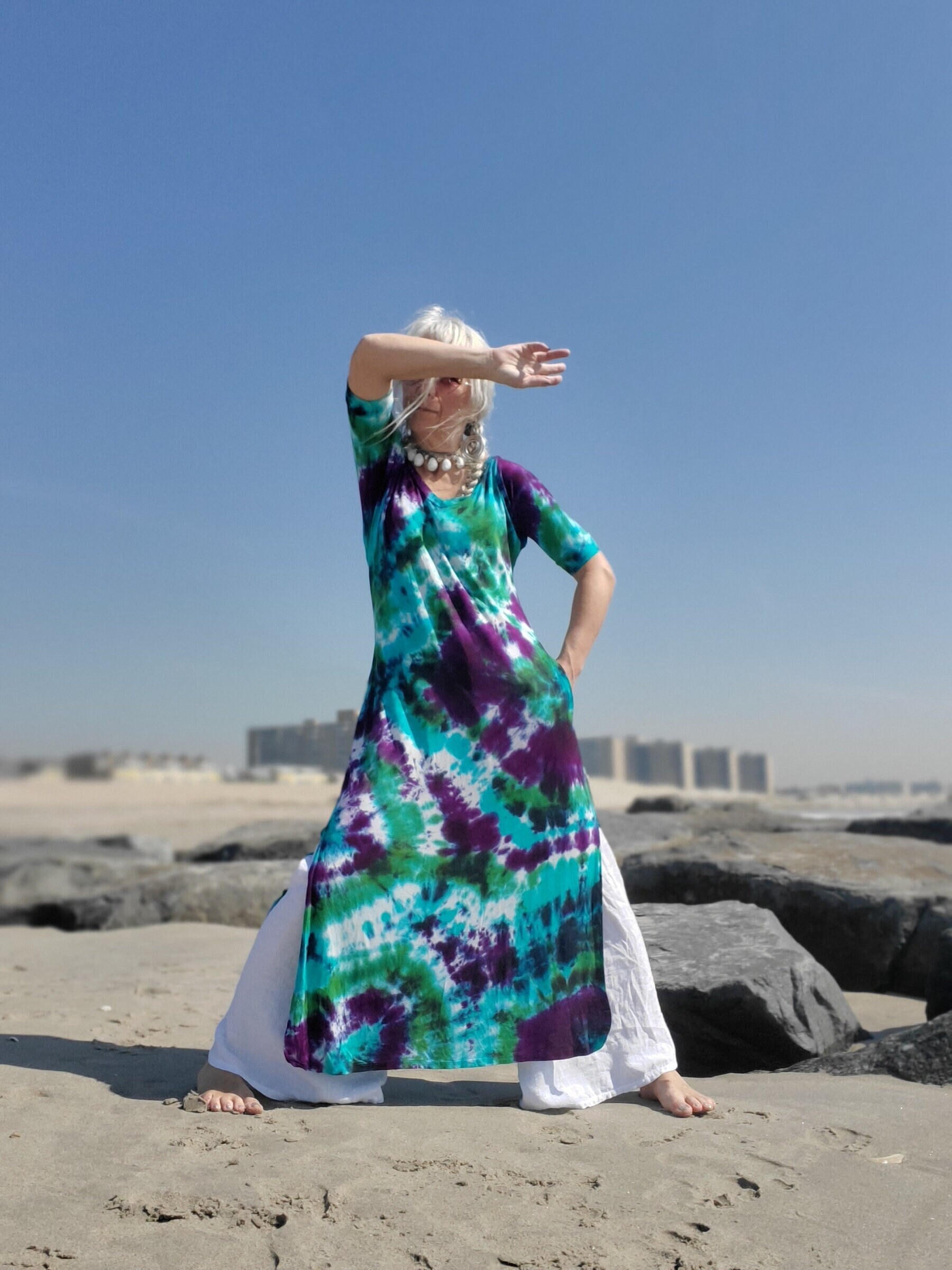 Tie Dye Boho Dress, Regular & Plus Sizes
