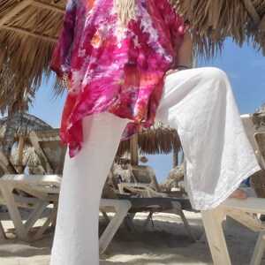 Plus Size Tie Dye Beach Kaftan in Bright Colors image 6