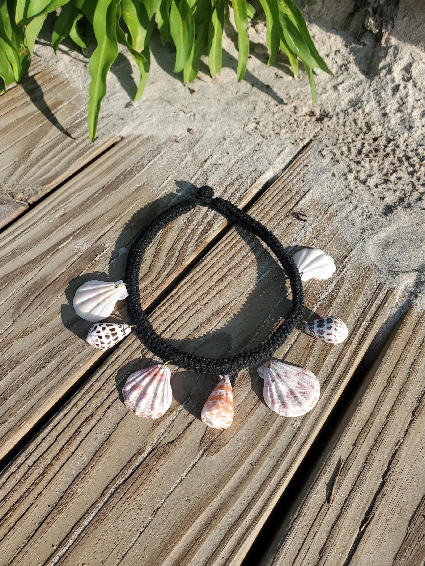 ROPE Necklace With Shell Charms - Etsy