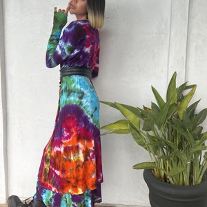 Tie Dye Rainbow Galaxy Duster Cardigan, S-3XL image 8