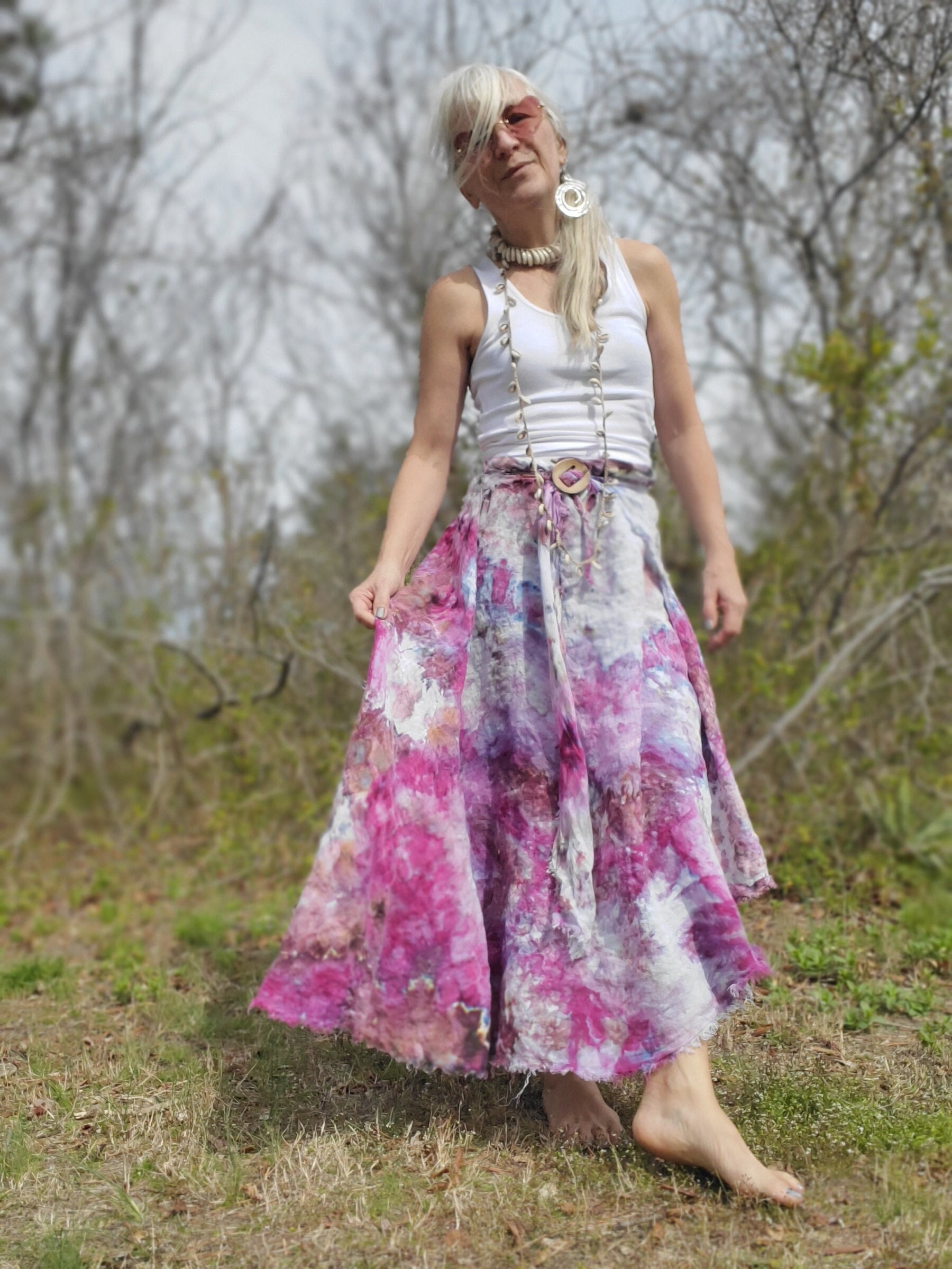 Pink Tie Dye Skirt Australia