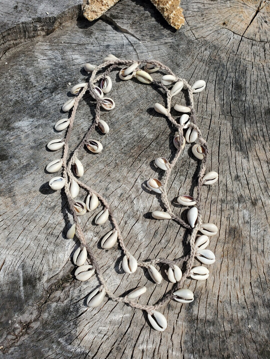 Long Layering Necklace With Cowrie Shells - Etsy