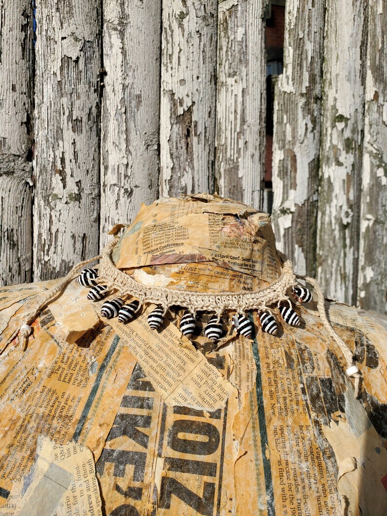 Natural ZEBRA Shells Choker or Necklace image 4