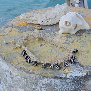 Natural ZEBRA Shells Choker or Necklace image 6