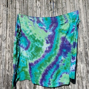 Emerald Coast Tie Dye Beach Sarong with Fringes, 3 Sizes image 10