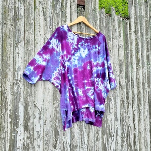 Purple Lovers Loose Tunic Top Hand Dyed - Etsy