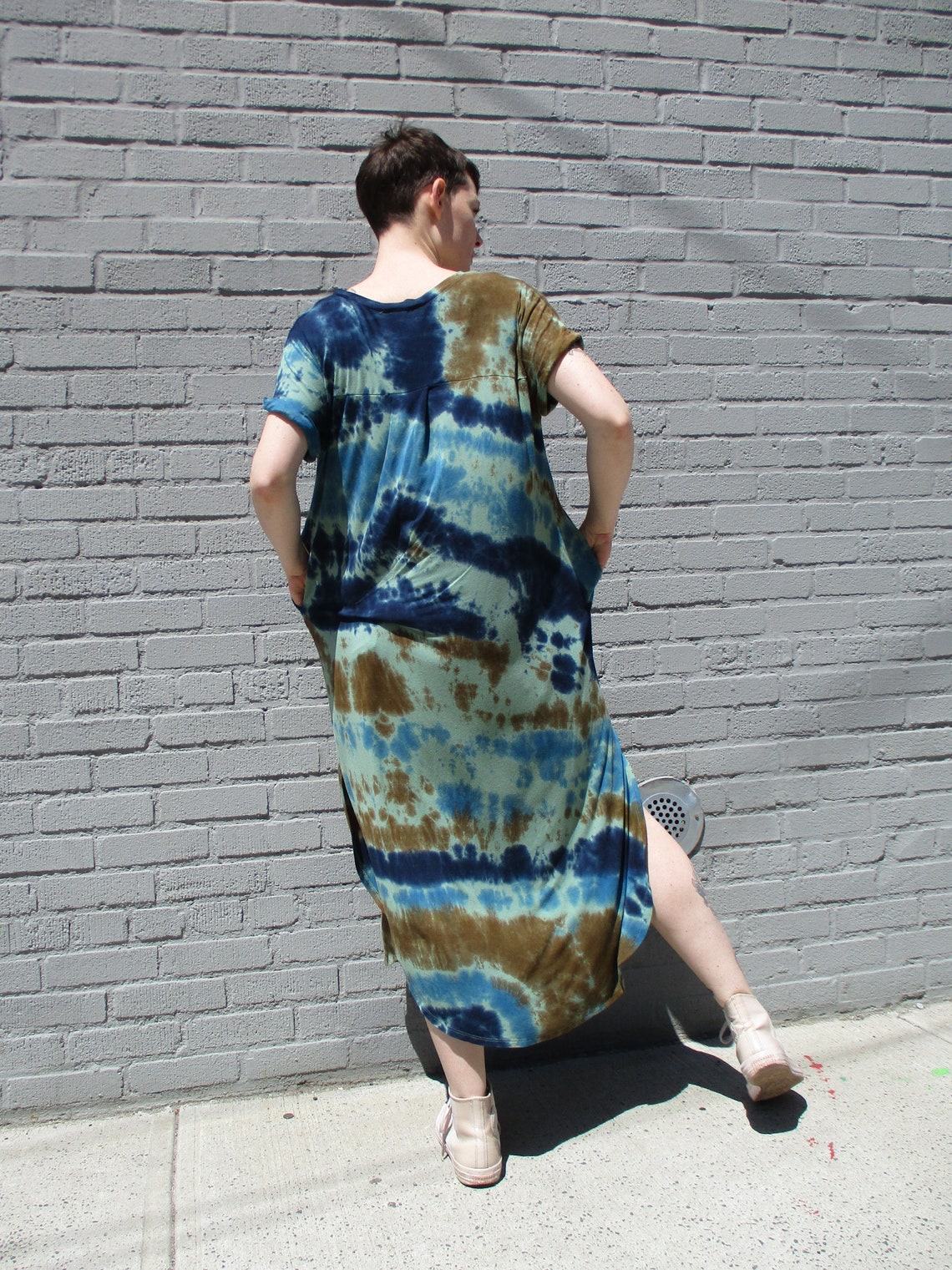 Earthy Tie Dye Plus Size Dress Maxi Tie Dye XL-3XL | Etsy