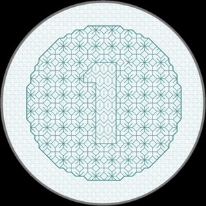 1st Birthday Keepsake - Blackwork Embroidery - PDF Pattern - Choose Your Own Unique Colour and Pattern Combination