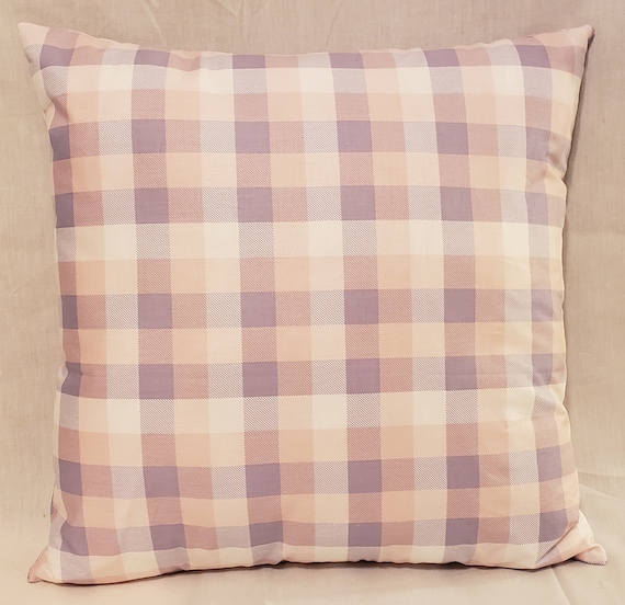 Benjia Set Of 2 Fall Lumbar Pillow Covers 14x36 - Brown & White Checkered, Envelope Closure