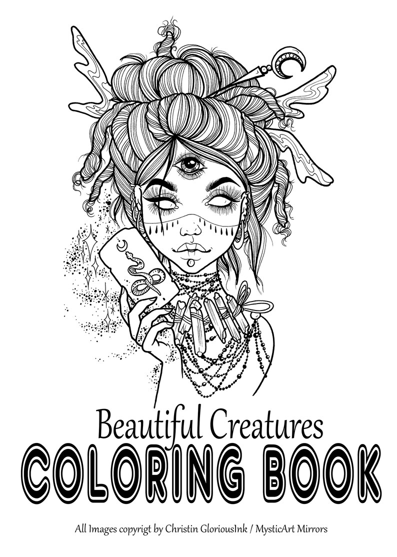 Beautiful Creatures komplettes Coloring Book digital PDF