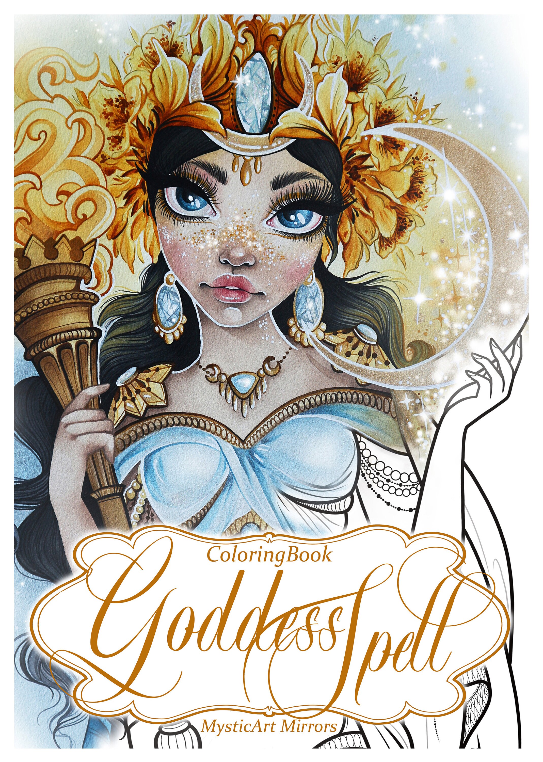 Goddess Spell PDF Coloring Book - Etsy